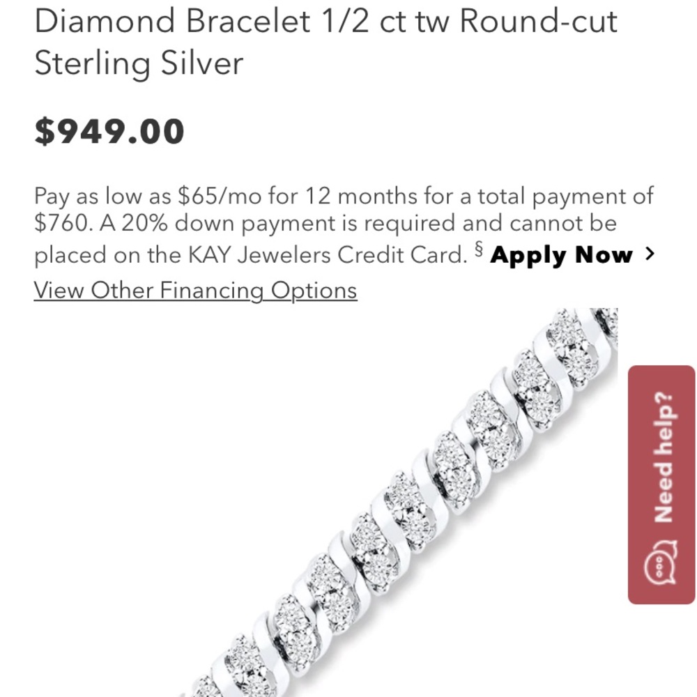 Diamond tennis bracelet